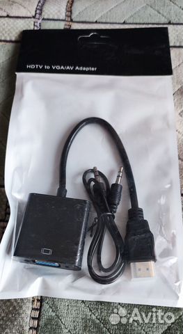 Переходник hdmi на vga со звуком
