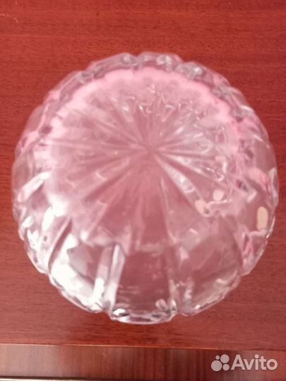 Хрустальная конфетница СССР дядьковский хрусталь