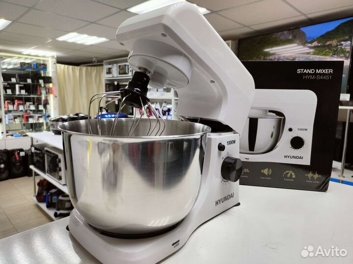 Миксер планетарный Hyundai 1000Вт новый (Окт139)