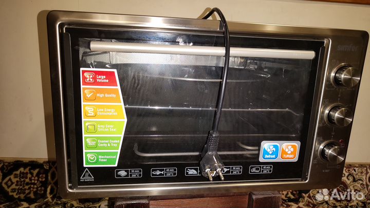 Электродуховка мини печь Simfer