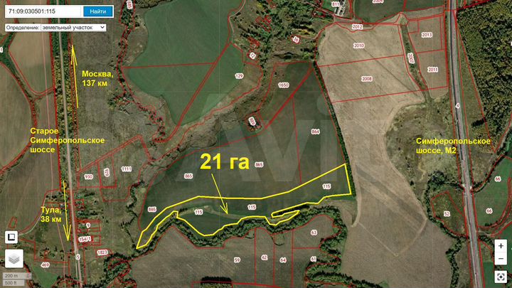 Участок 21 га (СНТ, ДНП)