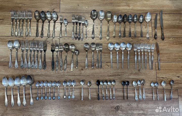 Мельхировые столовые приборы СССР