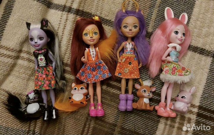 Куклы энчантималс с питомцами