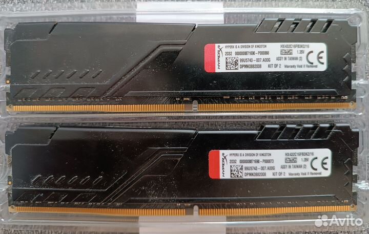 Оперативная память Kingston HyperX fury Black