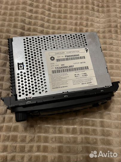 Магнитола штатная P56038586AH Jeep Grand Cherokee