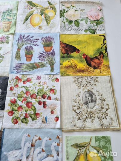 Салфетки для декупажа, 15 штук