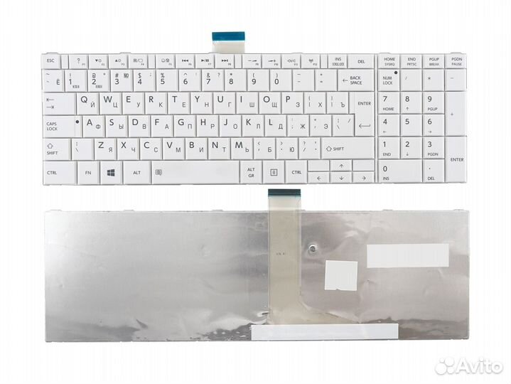 Клавиатура Toshiba C855, L855, P855 белая новая
