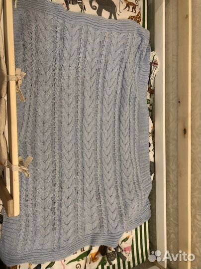 Плед детский вязаный