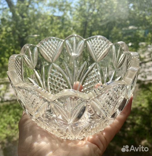 Салатник хрустальный