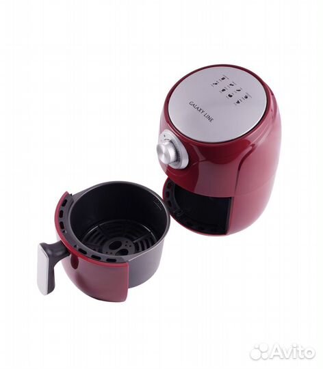 Аэрогриль Galaxy Line GL2522, 1100 Вт, красный