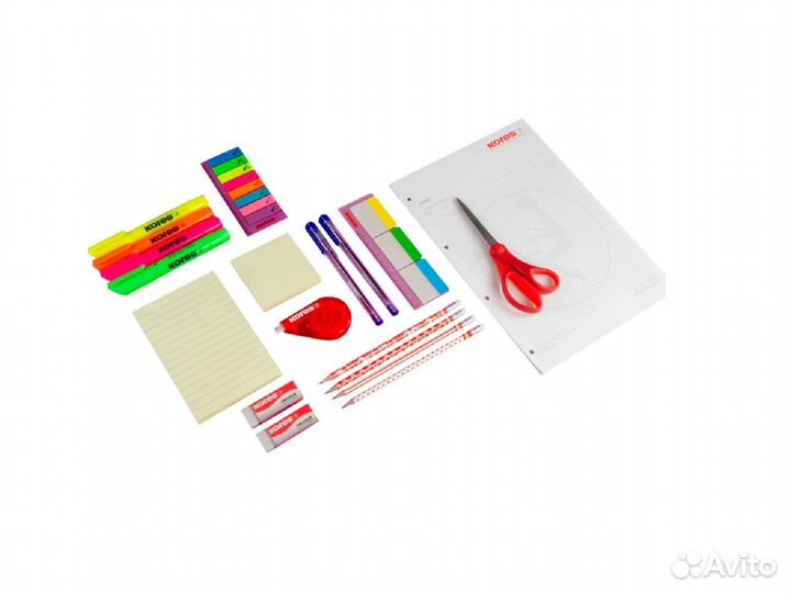 Набор канцелярии Кores Home Office, 11 позиций