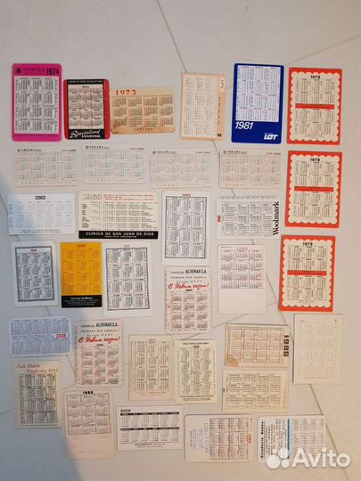 Коллекция иностранных календариков. Дети. 96 штук