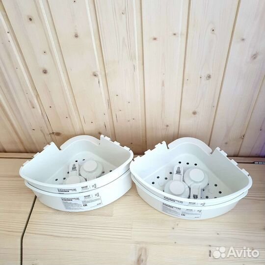 Угловая полка корзина на присосках tisken IKEA
