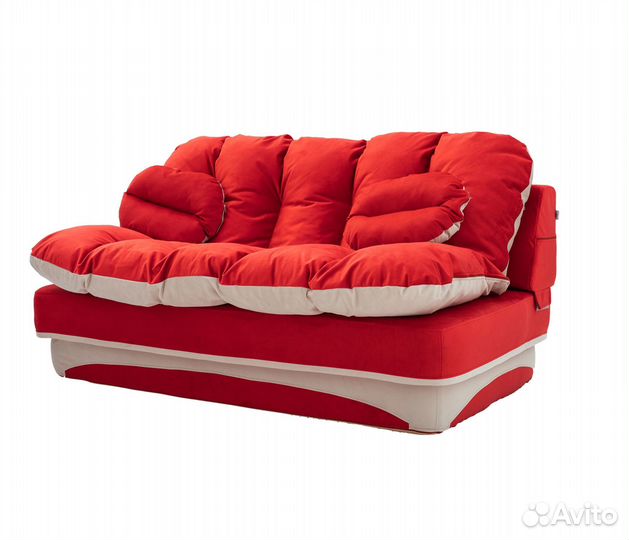 Бескаркасный диван Клиффорд красный
