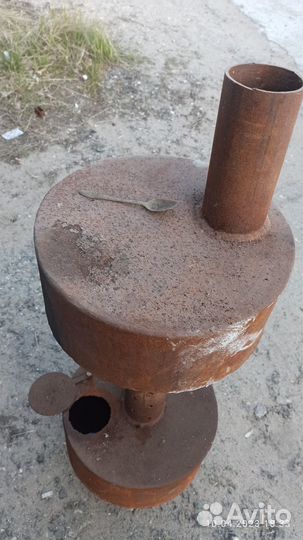 Печь на отработке для гаража теплицы