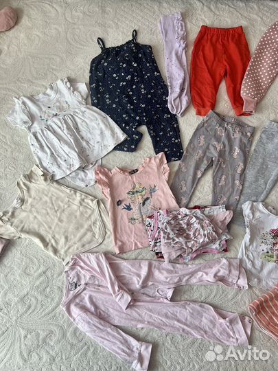 Вещи пакетом на девочку 80-86