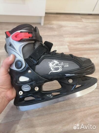 Коньки детские раздвижные 33-36