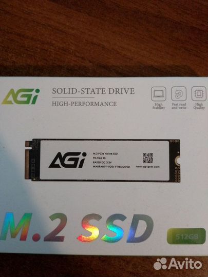 Nvme SSD накопитель Apacer AS2280P4 M.2 512/256gb