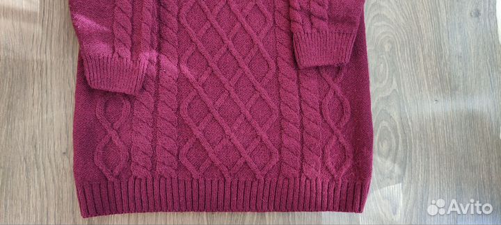 Вязаное платье теплое