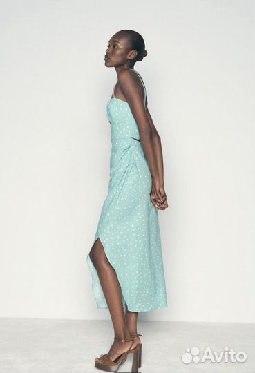 Платье сарафан изо льна zara s