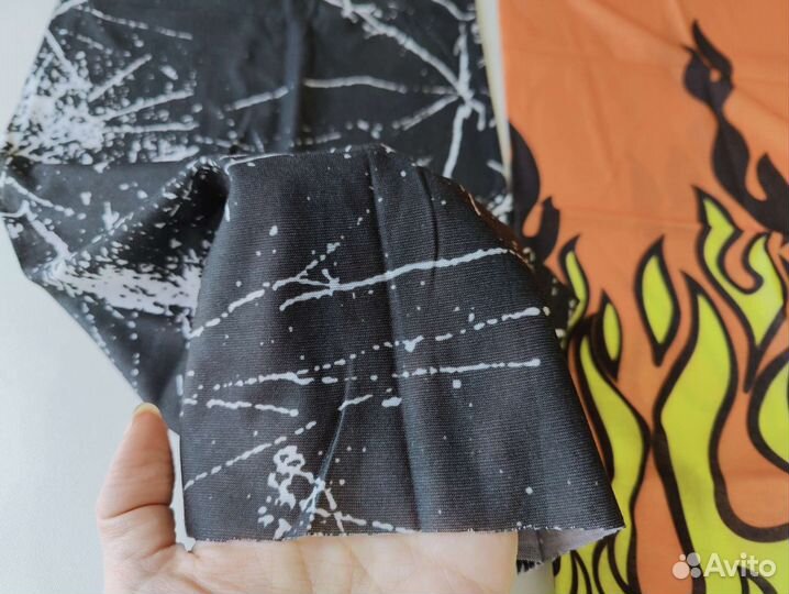 Шарф бафф тонкий для велосипедистов желтый черный