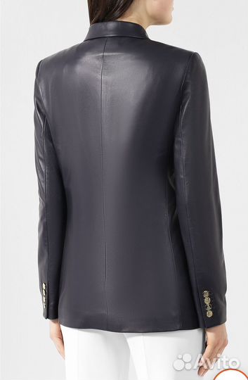 Кожаный жакет ralph lauren