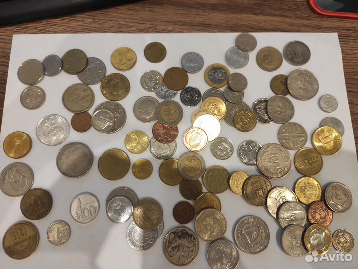 Иностранные монеты на вес (без повторов)