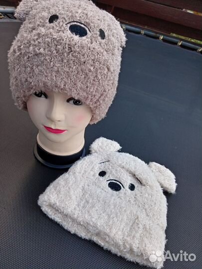 Шапка Винни с подкладом