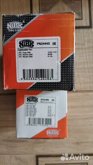 Тормозные колодки nibk pn2444s pn2466