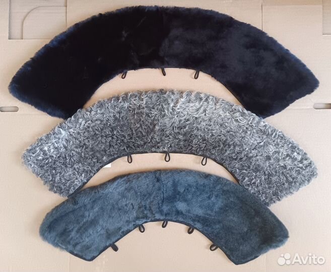 Воротник для военнослужащих овчина каракуль, шапка