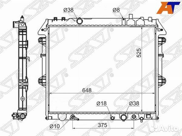 Радиатор toyota fortuner, toyota fortuner ##N5#/6#