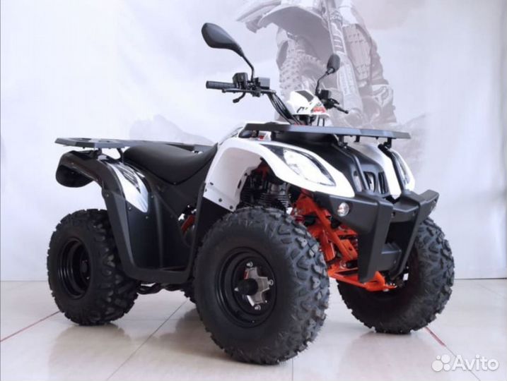 Квадроцикл Kayo Big Bull черно-белый