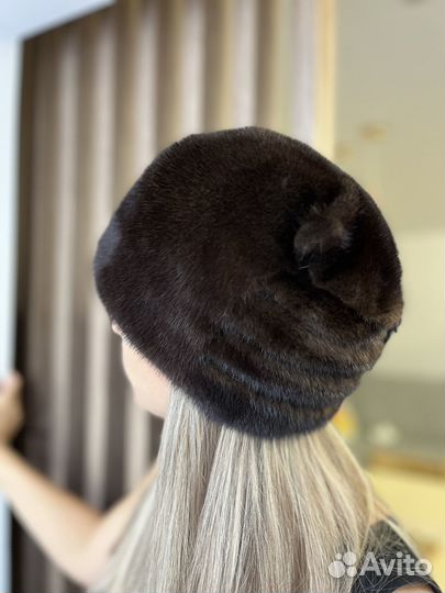 Шапка норковая женская