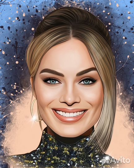 Портрет на холсте по фото дрим арт dream art