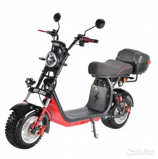 Электроскутер CityCoco White Siberia Pro 2500W