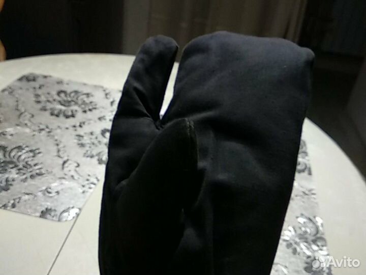 Армейские рукавицы варежки натуральный мех