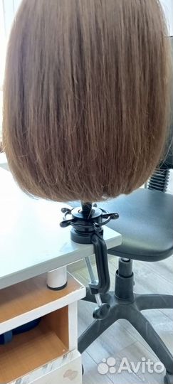 Парик из натуральных волос каре