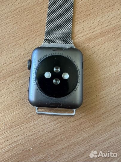 Apple watch 3 series 42mm space gray black sport