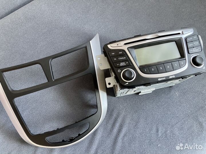 Магнитола hyundai solaris 1 + рамка