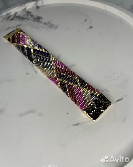 Чокер и браслет из японского бисера ручной работы