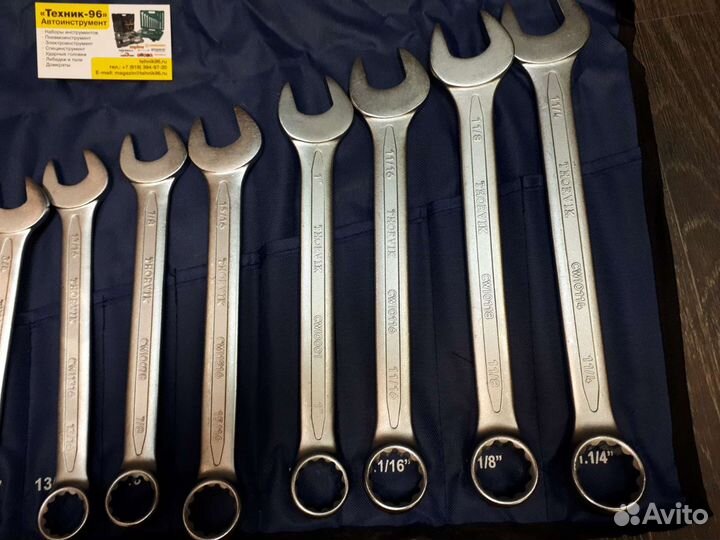 Набор ключей дюймовых комбинированных