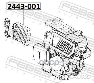 Фильтр салонный 2443001 Febest