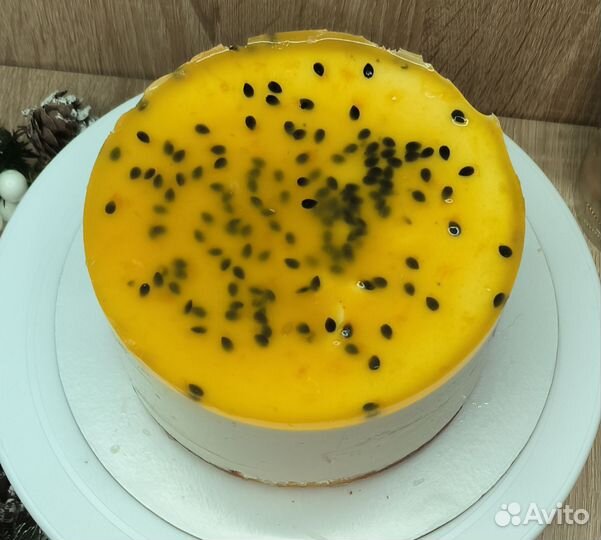 Торт-суфле манго-маракуйя кето/lchf