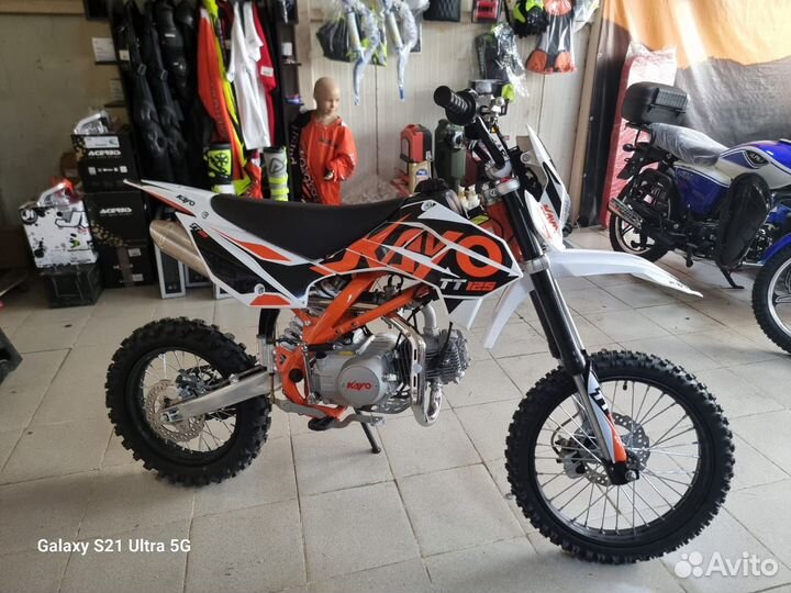 Питбайк Kayo Basic TT125 KRZ 17/14 кикстартер