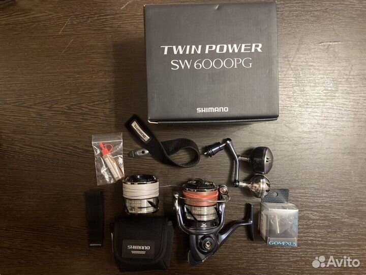 Катушка Shimano 21 Twin Power SW 6000PG+