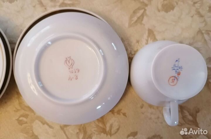 Кофейная пара, сервиз СССР Пролетарий 60-70 гг