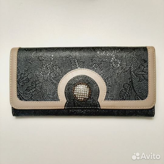 Кошелек Elisir - кристалы swarovski натур.кожа