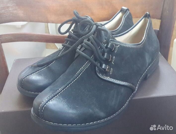 Новые черные ботинки Renzoni на шнурках 39 р-р
