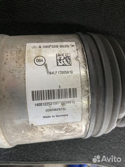 Пневмостойка передняя правая Mercedes Benz W205