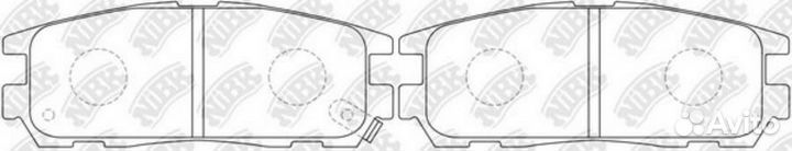 Nibk PN4299 Колодки тормозные дисковые opel fronte